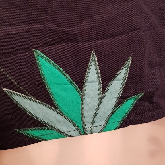 Boden womens blue floral skirt 12R lined, twill - Picture 3 of 7